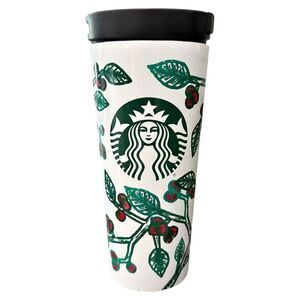 Starbucks Holly Berry 16 Ounce Christmas Holiday Collectible Travel Tumbler.